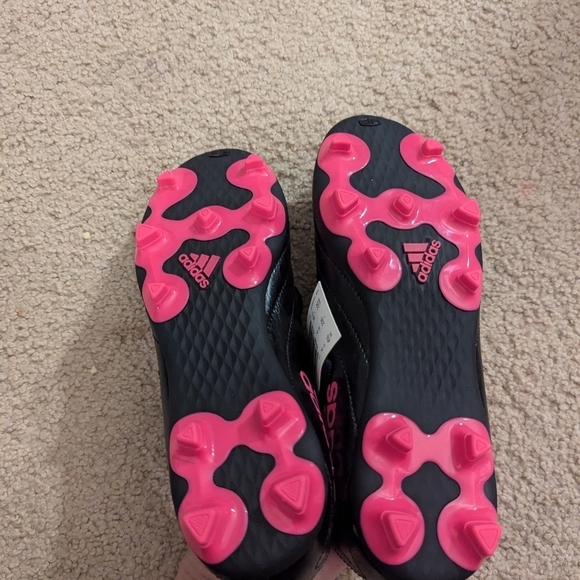 Adidas Goletto VII FG J Youth Soccer Cleats Black Pink Size 4.5 Youth - Picture 10 of 11